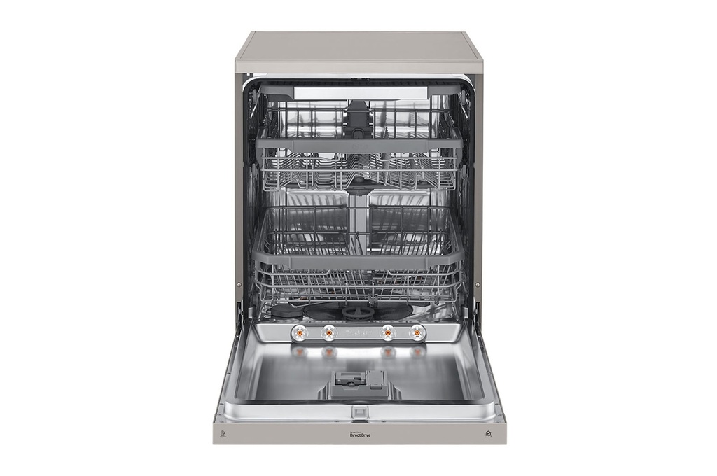 LG QuadWash™ | TrueSteam™ 14ppl Dishwasher, 3 Racks, Inverter DD, Silver