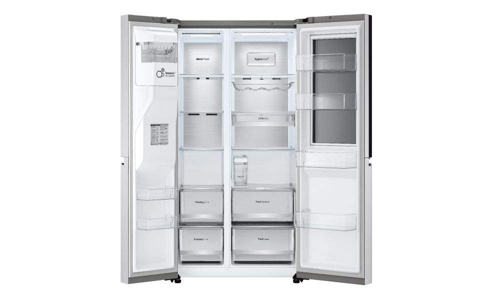 Net 635(L) Mirror Instaview Fridge™ Fridge with UVnano®, Noble Steel