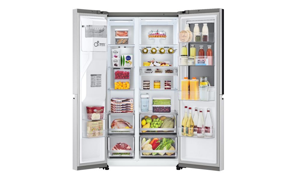 Net 635(L) Mirror Instaview Fridge™ Fridge with UVnano®, Noble Steel