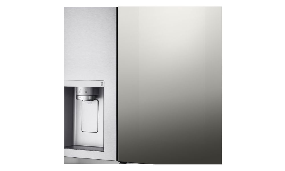 Net 635(L) Mirror Instaview Fridge™ Fridge with UVnano®, Noble Steel