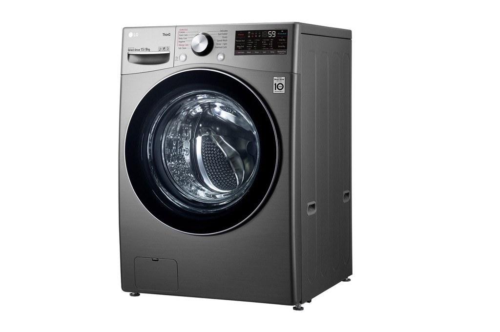 LG 15/8Kg | Wash+Dry | Steam™ | TurboWash | AI DD™