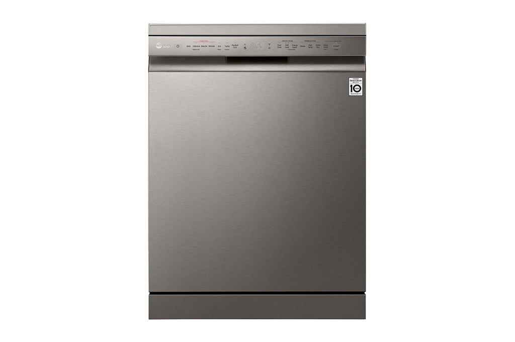 LG QuadWash™ | TrueSteam™ 14ppl Dishwasher, 3 Racks, Inverter DD, Silver